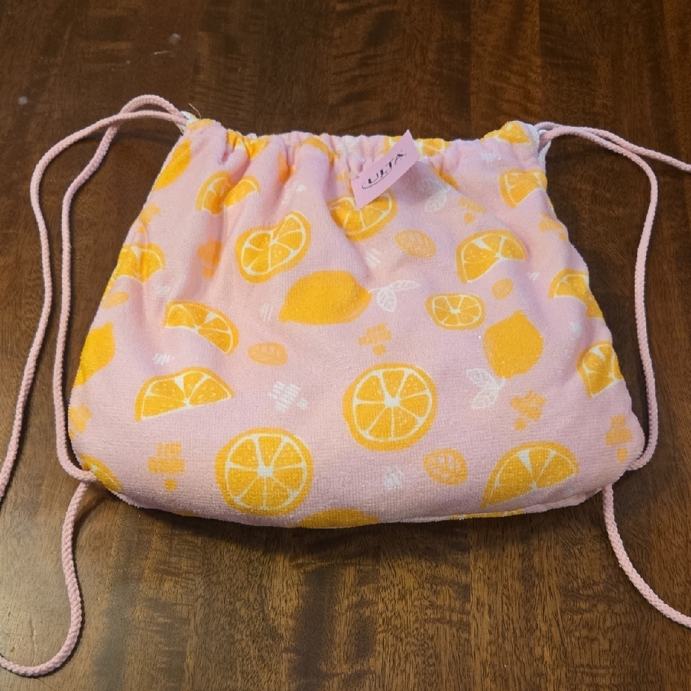 Pink Lemon Print Fabric